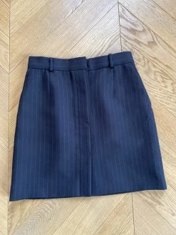 Jupe Neuve Courte De Tailleur Sandro à Rayures Fines -Femmes Boutique jupe neuve courte de tailleur sandro a rayures fines 8