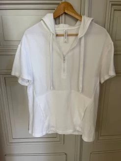 Marine Lorphelin Haut Sportwear Blanc Fabletics Manches Courtes -Femmes Boutique marine lorphelin haut sportwear blanc fabletics manches courtes 3