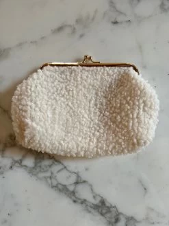 Marine Lorphelin Petit Porte-monnaie Blanc Mouton