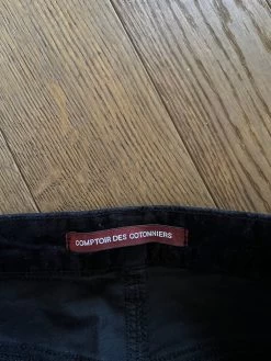 Pantalon Comptoir Des Cotonniers En Velours Noir -Femmes Boutique pantalon comptoir des cotonniers en velours noir 3