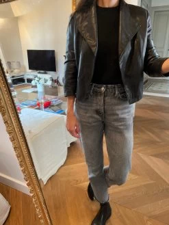 Perfecto Ikks En Cuir Noir