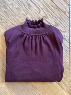 Lisa Pull Bash Violet Col Montant -Femmes Boutique pull bash violet col montant lisa 6