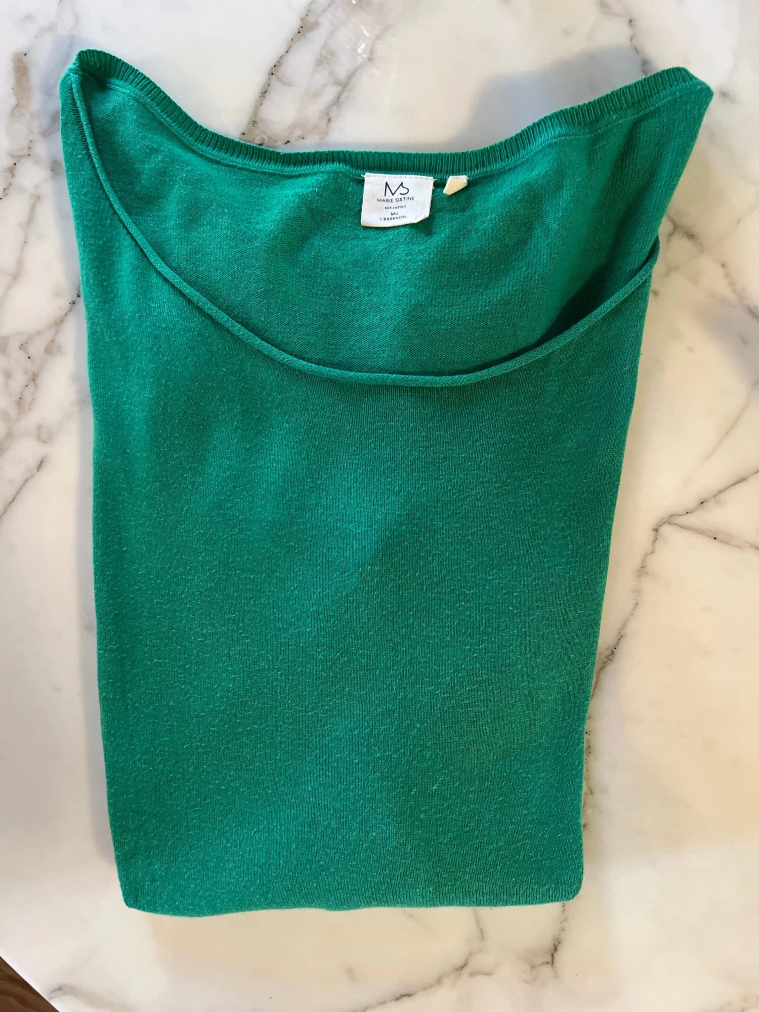 Pull Marie Sixtine Vert Coton Et Soie 10 Pull Marie Sixtine Vert Coton Et Soie – Image 8
