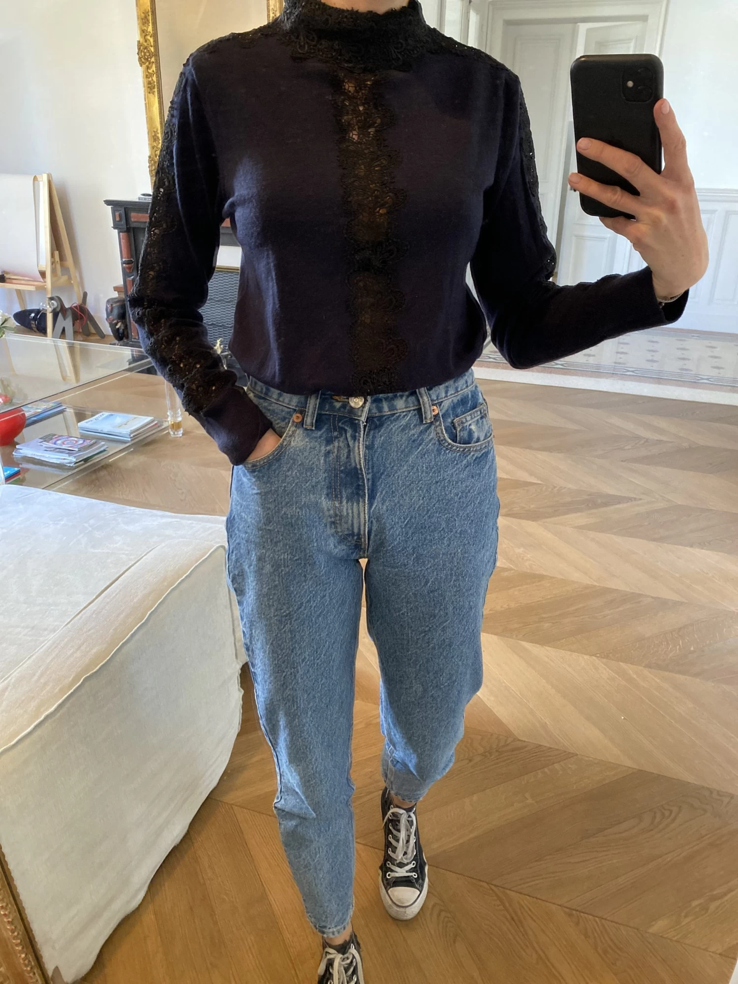 Pull Sandro En Laine Col En Dentelle 4 Pull Sandro En Laine Col En Dentelle – Image 2