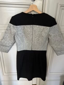 Robe Asos Petite Noire Avec Cuir Gris -Femmes Boutique robe asos petite noire avec cuir gris agnes 3