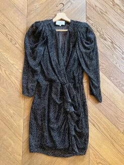 Lisa Robe Bash En Soie Petits Pois Et épaulettes -Femmes Boutique robe bash en soie petits pois et epaulettes lisa 7