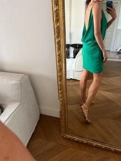 Robe Bash Verte Dos Décolleté -Femmes Boutique robe bash verte dos decollete 3
