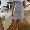 Robe Chemisier Bleu Clair PullBear -Femmes Boutique robe chemisier bleu clair pullbear 1