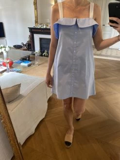 Robe Chemisier Bleu Clair PullBear