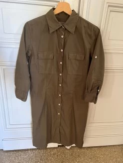 Robe Chemisier Kaki 0039 Italy -Femmes Boutique robe chemisier kaki 5 italy 5