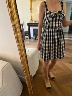 Robe Claudie Pierlot à Carreaux Blanches Et Noires 16 Robe Claudie Pierlot à Carreaux Blanches Et Noires -Femmes Boutique robe claudie pierlot a carreaux blanches et noires emmanuelle 6