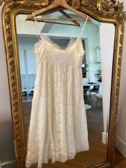Robe Claudie Pierlot En Dentelle Ecrue -Femmes Boutique robe claudie pierlot en dentelle ecrue emilie b 7
