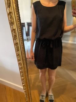 Robe Comptoir Des Cotonniers Noire Satinée