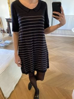 Robe Comptoir Des Cotonniers Rayée Avec Col -Femmes Boutique robe comptoir des cotonniers rayee avec col 3