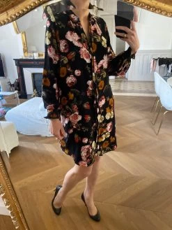 Robe Hm Noire à Fleurs -Femmes Boutique robe hm noire a fleurs 5