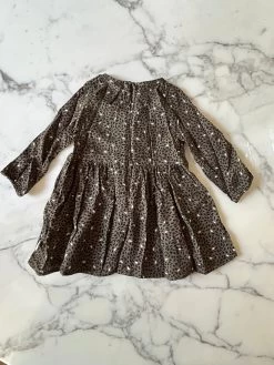 Robe Kaki Imprimé IKKS Manches Longues 12 Mois