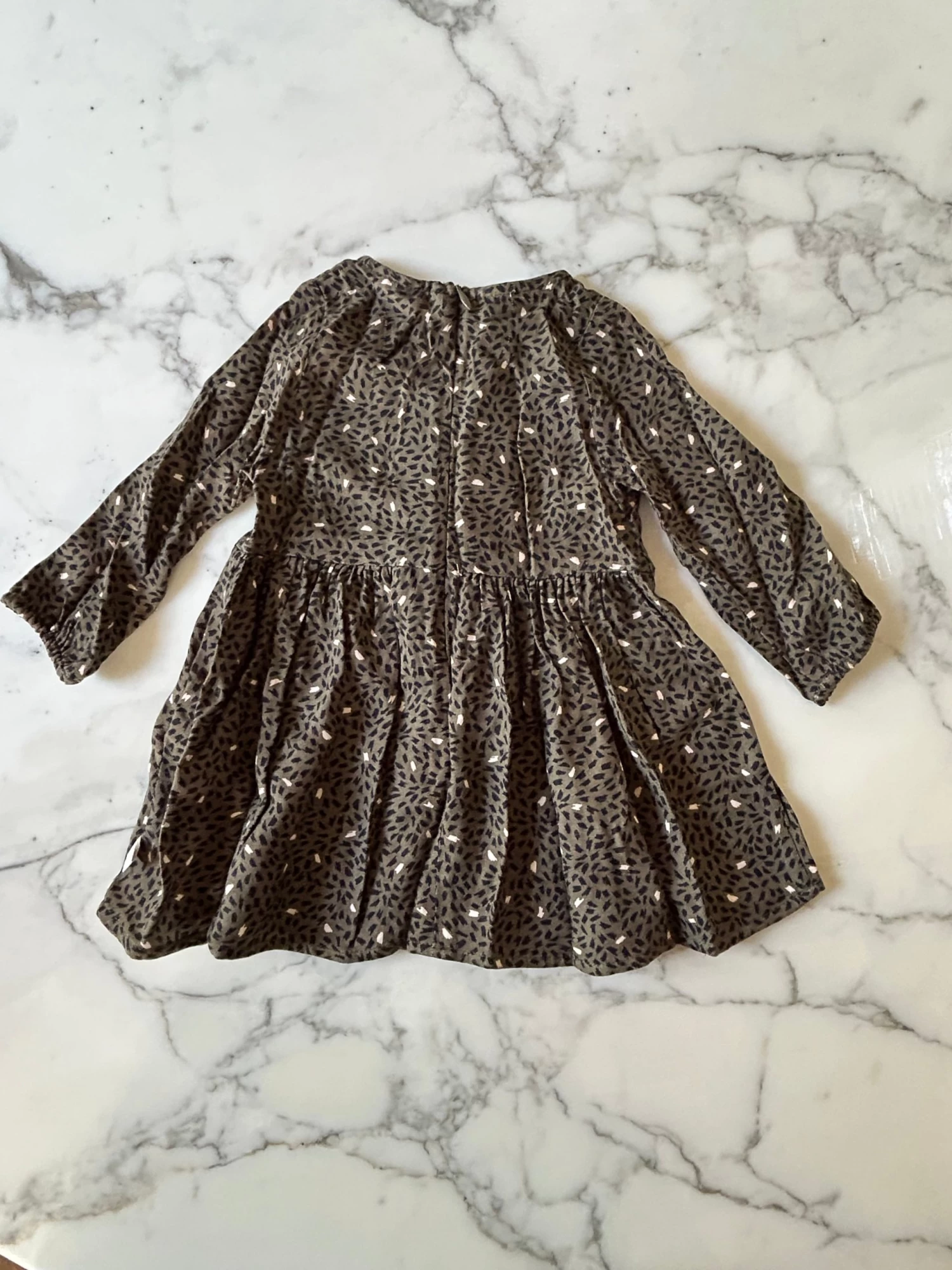 Robe Kaki Imprimé IKKS Manches Longues 12 Mois 3 Robe Kaki Imprimé IKKS Manches Longues 12 Mois