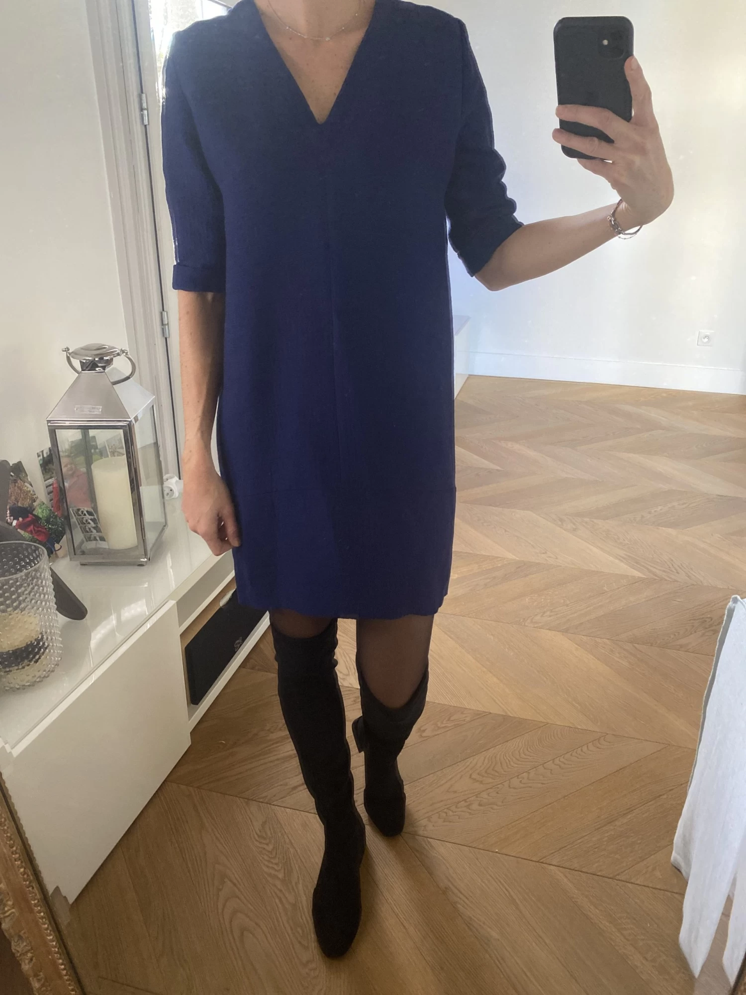 Robe Maje Bleu Nuit 4 Robe Maje Bleu Nuit – Image 2