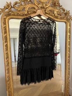 Robe Maje Transparence Noire