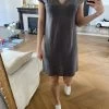 Robe Marie Sixtine En Lin Gris