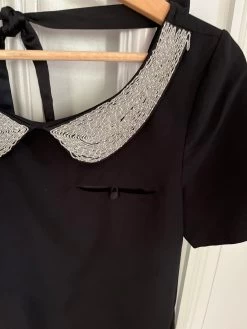 Robe Noire See U Soon Col Perlé -Femmes Boutique robe noire see u soon col perle 7