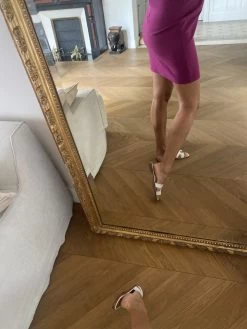 Robe Sandro Ecrue Et Violette -Femmes Boutique robe sandro ecrue et violette 4