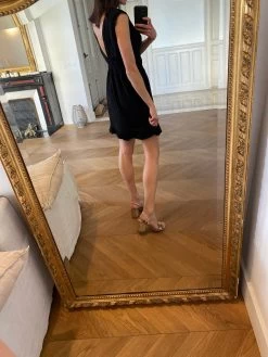 Robe Sandro En Lin Noire 10 Robe Sandro En Lin Noire -Femmes Boutique robe sandro en lin noire 1