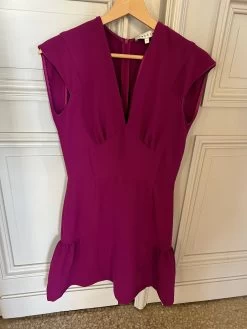 Lisa Robe Sandro Violet Bas à Volants