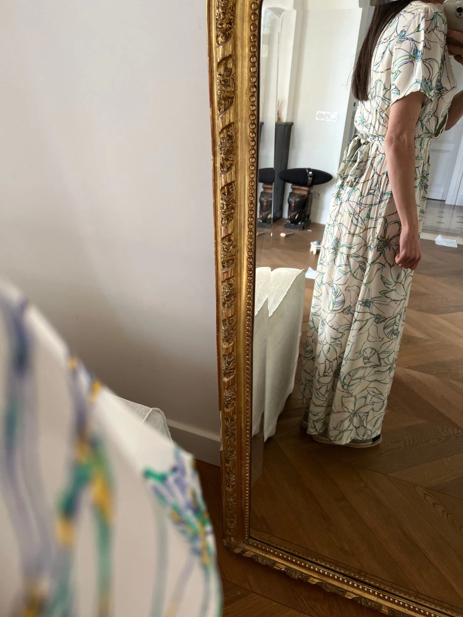 Robe See U Soon Motifs Verts Et Bleus 5 Robe See U Soon Motifs Verts Et Bleus – Image 3