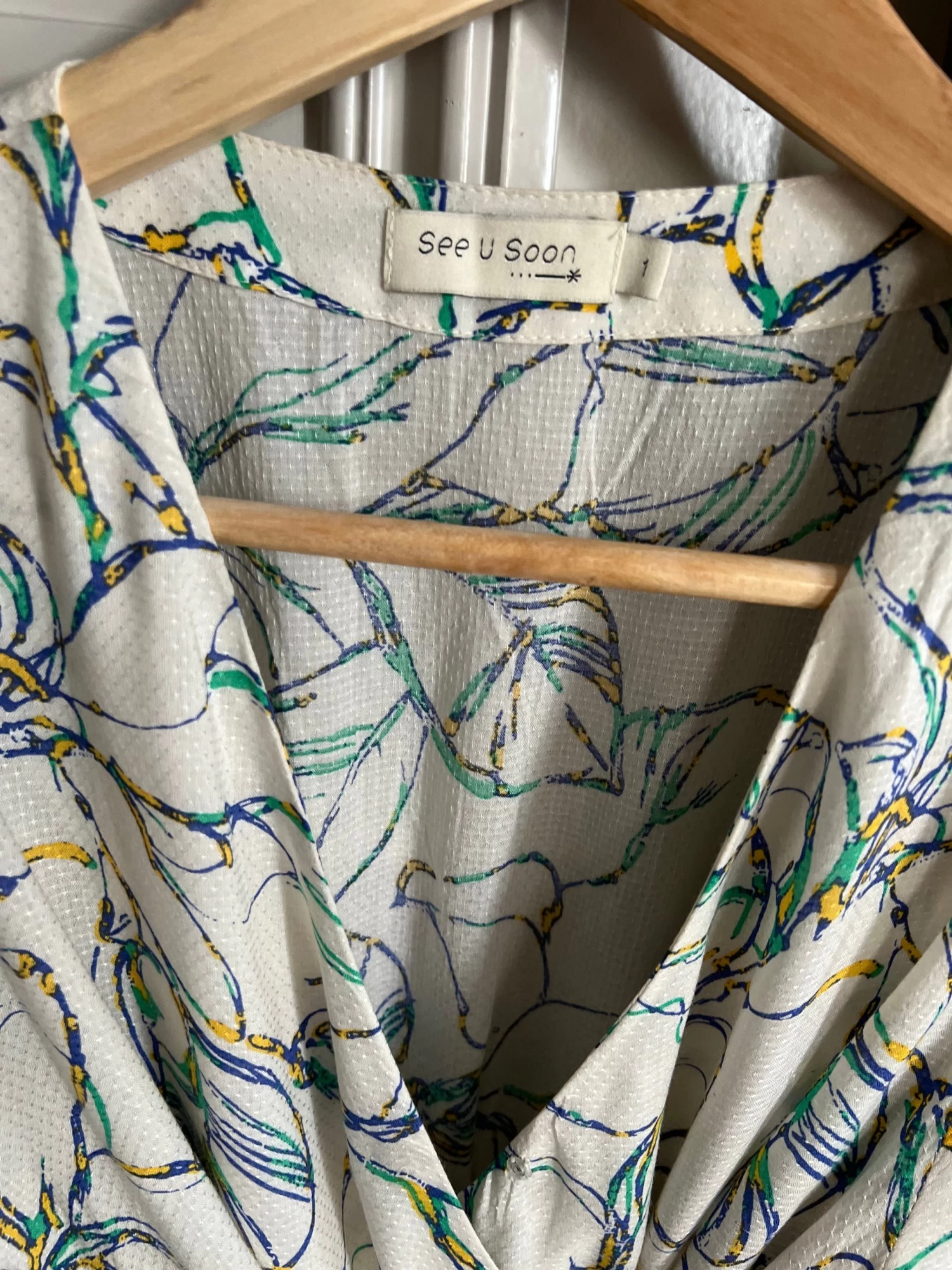 Robe See U Soon Motifs Verts Et Bleus 8 Robe See U Soon Motifs Verts Et Bleus – Image 6