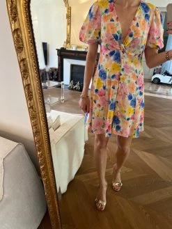 Robe Zara Imprimée à Fleurs Pastel