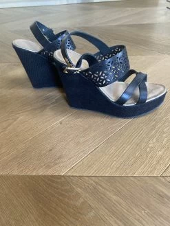 Sandales Compensées Bocage Noires -Femmes Boutique sandales compensees bocage noires 5