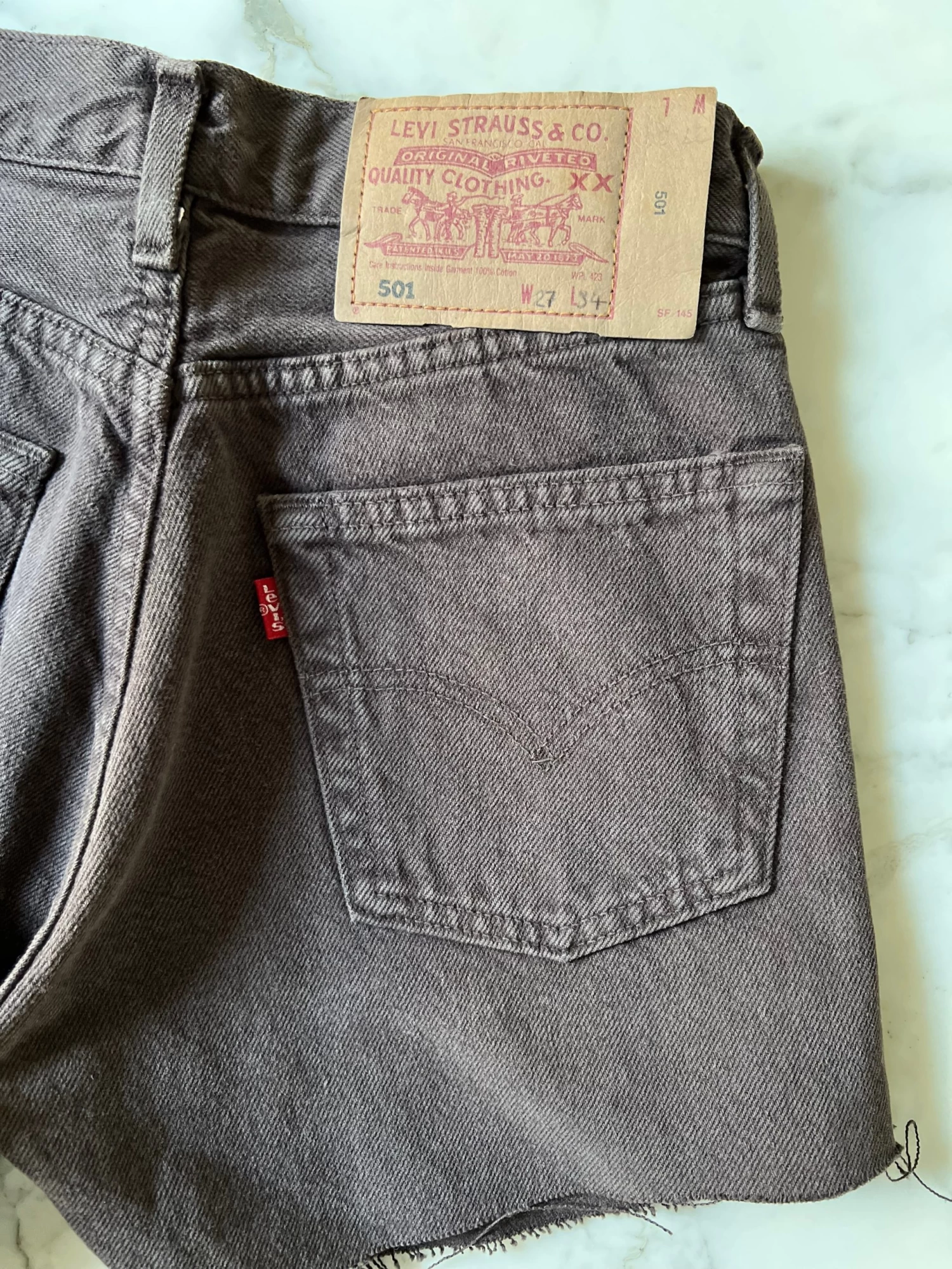 Short Levis Marron Taille Haute 7 Short Levis Marron Taille Haute â Image 5