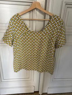 T Shirt à Motifs Moutarde