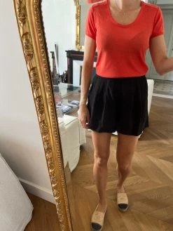 T Shirt Comptoir Des Cotonniers Orange Rouge