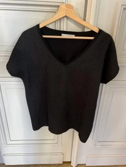 T Shirt Mamouchka Noir Col V