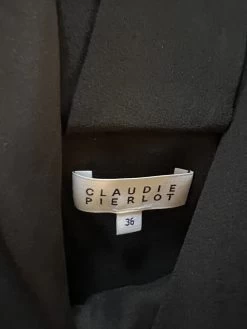 Robe Claudie Pierlot Noire Avec Nœud Dans Le Dos -Femmes Boutique thumbnail IMG 1244