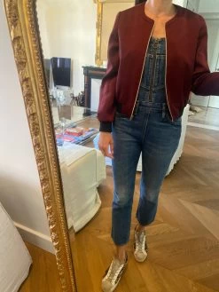 Veste Bombers Tara Jarmon Prune 12 Veste Bombers Tara Jarmon Prune -Femmes Boutique veste bombers tara jarmon prune 3