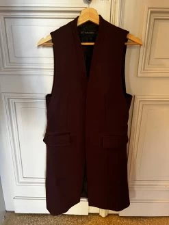 Veste Longue Zara Sans Manche Prune 16 Veste Longue Zara Sans Manche Prune -Femmes Boutique veste longue zara sans manche prune 7