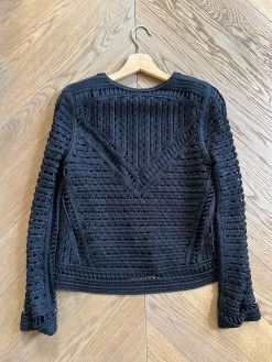 Veste Maje Courte En Dentelle Noire -Femmes Boutique veste maje courte en dentelle noire julie 3