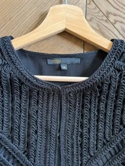 Veste Maje Courte En Dentelle Noire -Femmes Boutique veste maje courte en dentelle noire julie 4