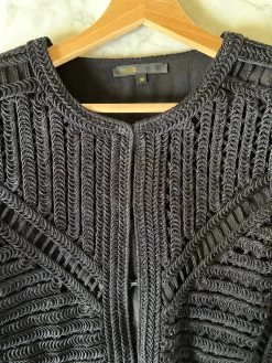 Veste Maje Courte En Dentelle Noire -Femmes Boutique veste maje courte en dentelle noire julie 5